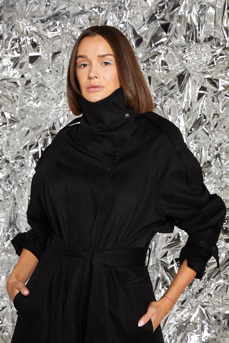 Yoana Siyah Trenchcoat