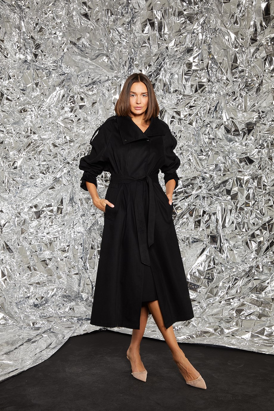 Yoana Siyah Trenchcoat