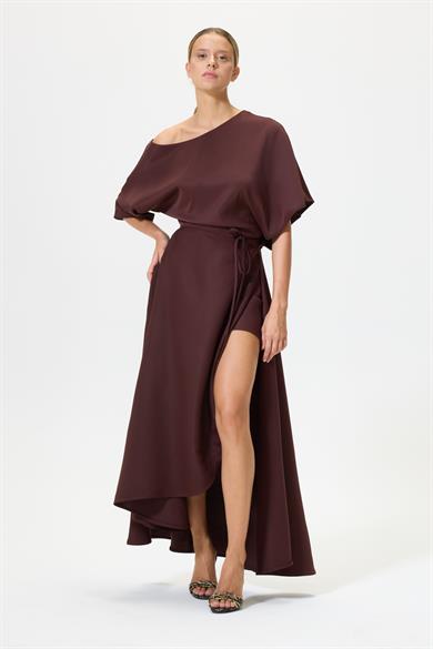 Balbina Kahverengi Elbise