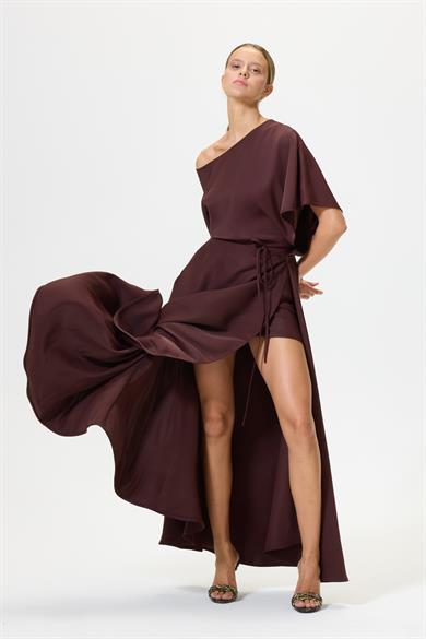 Balbina Kahverengi Elbise