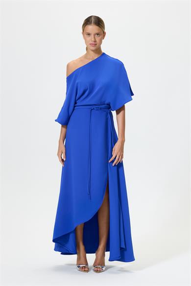 Balbina Parlament Mavi Elbise