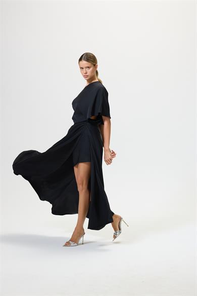 Balbina Siyah Elbise