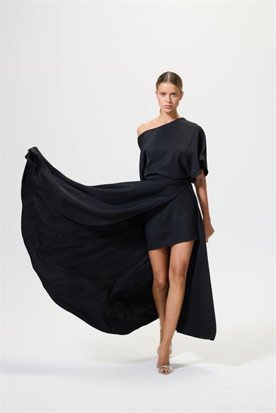 Balbina Siyah Elbise