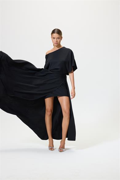 Balbina Siyah Elbise