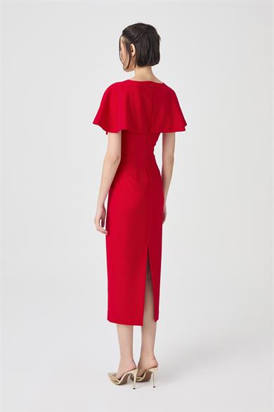 Bow Kırmızı Elbise