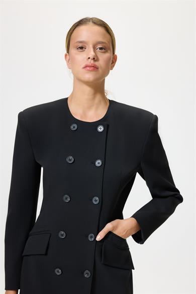 Dora Siyah Ceket Elbise