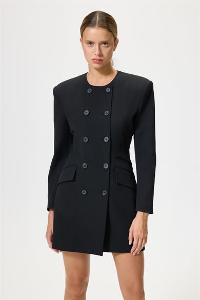 Dora Siyah Ceket Elbise