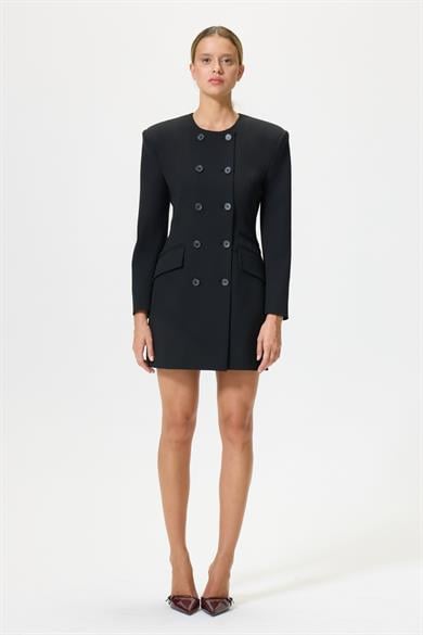 Dora Siyah Ceket Elbise