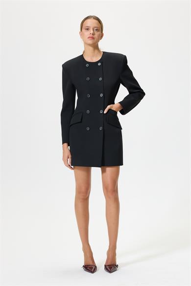 Dora Siyah Ceket Elbise