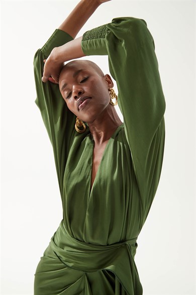 Elizabeth Yeşil Elbise