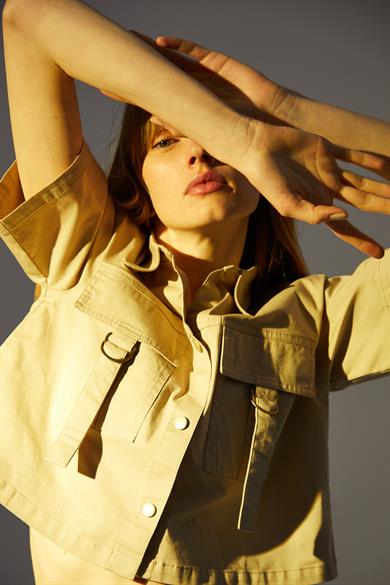 Ferna Bej Crop Gömlek 