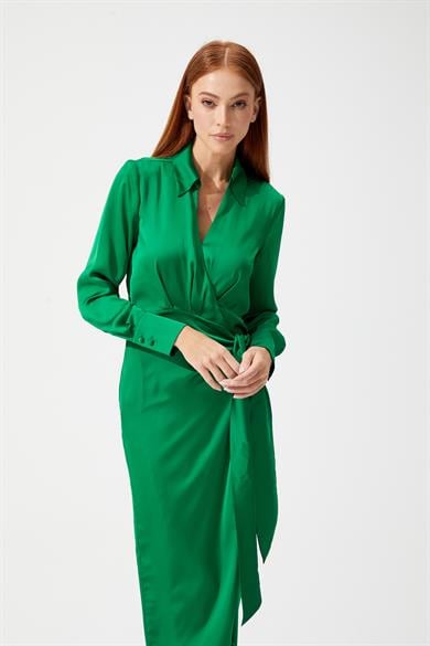 Hermosa Yeşil Elbise