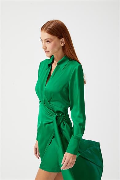 Hermosa Yeşil Elbise