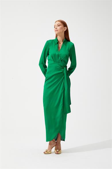 Hermosa Yeşil Elbise