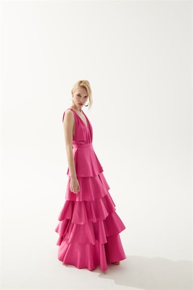 Melania Pembe Elbise