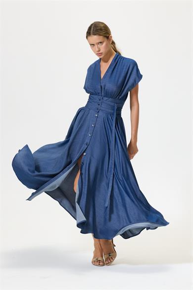 Nadya Denim Elbise