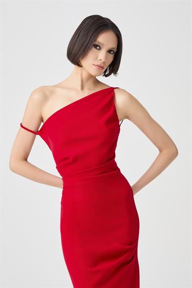 Oleysa Kırmızı Elbise