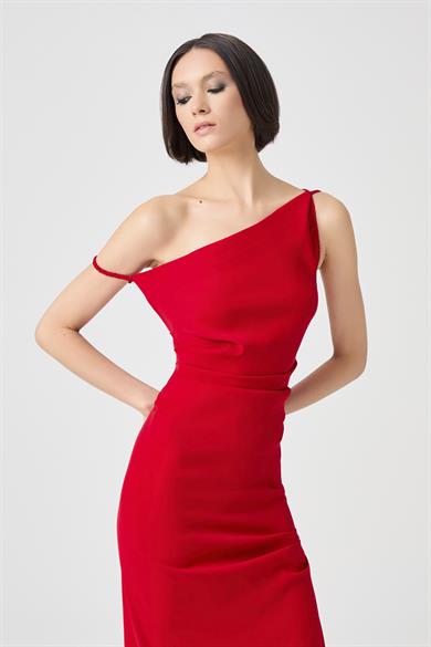 Oleysa Kırmızı Elbise