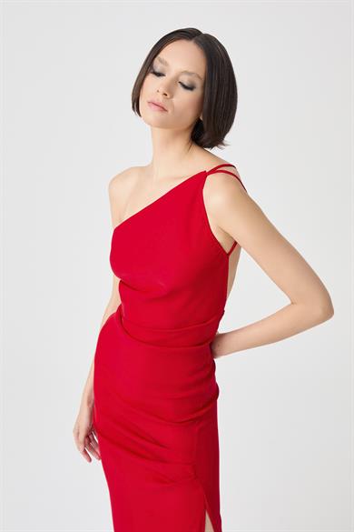 Oleysa Kırmızı Elbise