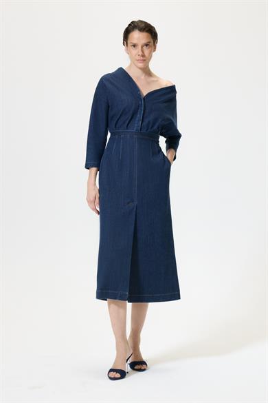 Salvatore Denim Elbise