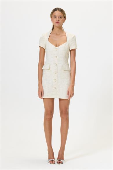 Shine Krem Tüvit Elbise