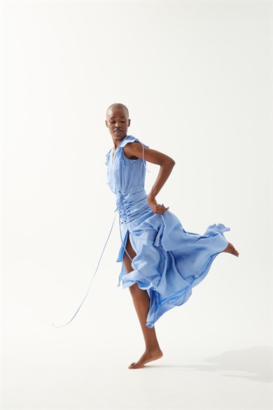 Veronica Mavi Elbise