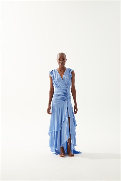 Veronica Mavi Elbise