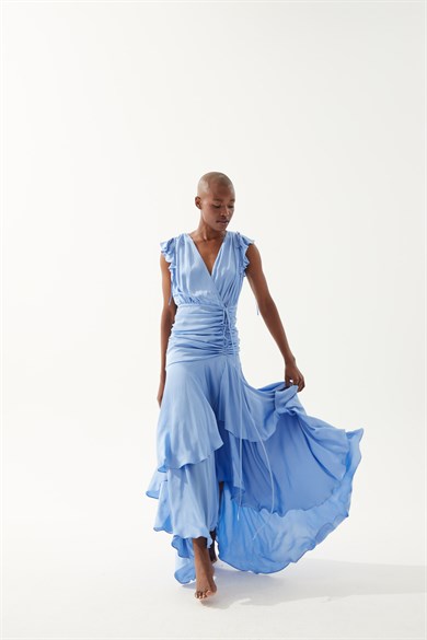 Veronica Mavi Elbise