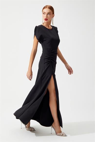 Visteria Siyah Elbise