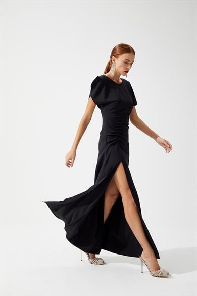 Visteria Siyah Elbise