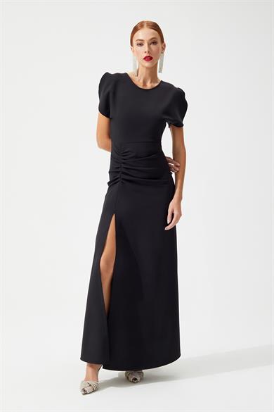 Visteria Siyah Elbise