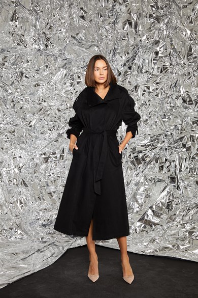 Yoana Siyah Trenchcoat
