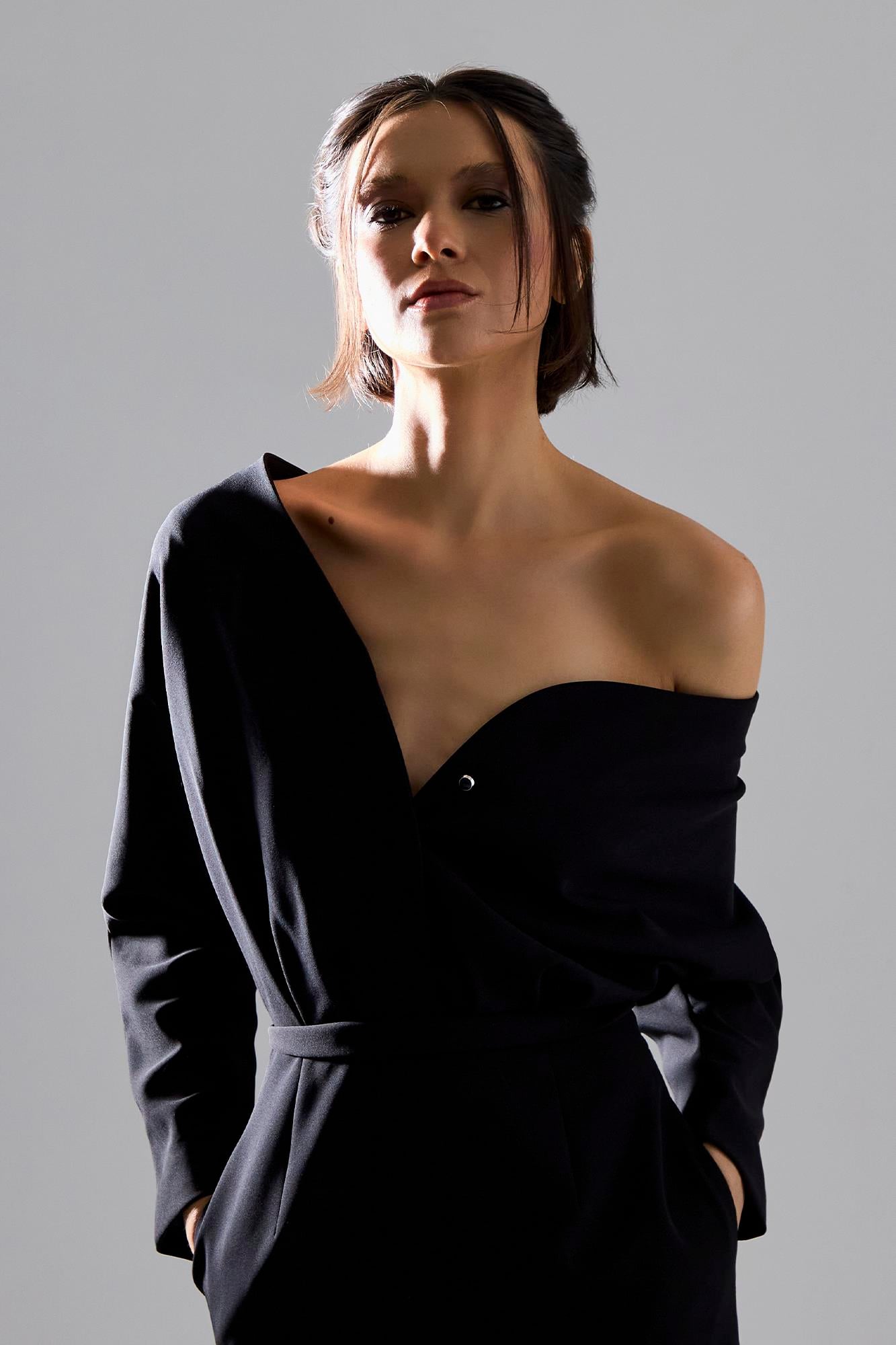 Salvatore Siyah Elbise