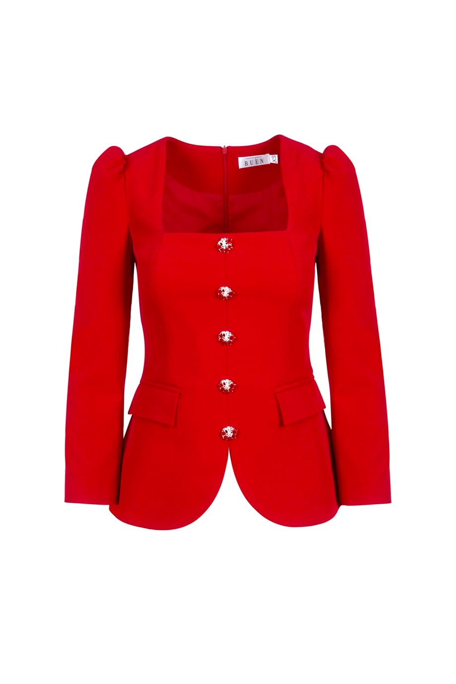 Sancia Kare Yaka Kırmızı Ceket