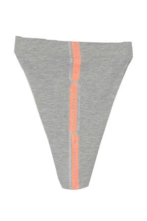 Gray Melange Color Printed Elastic Waist Girl Knitted Leggings |TC 219069