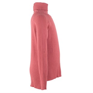 Pink color throated hand-tasting long arm girls kids sweater | T 315165