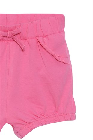 Silversunkids | طفل-بناتي Pink color Wildden Tire Knitted Shorts | SC 118055