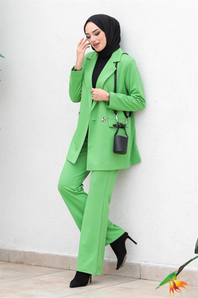 551 Ceket Pantolon İkili Takım Yeşil