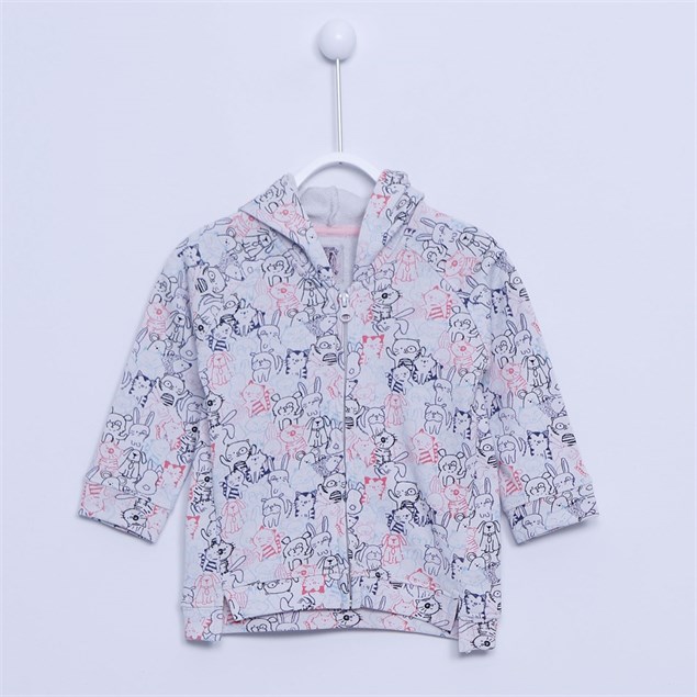 Bebek Kız - Kapşonlu Sweat Shirt - JM 110595