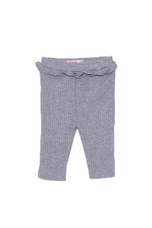 Bebek Kız Gri Melanj Renkli Örme Pantolon - PC 117049