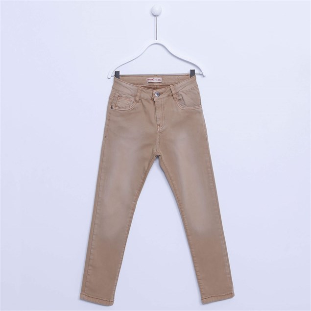Camel Renkli Cepli Genç Erkek Pantolon-PC-313285 |Silversunkids