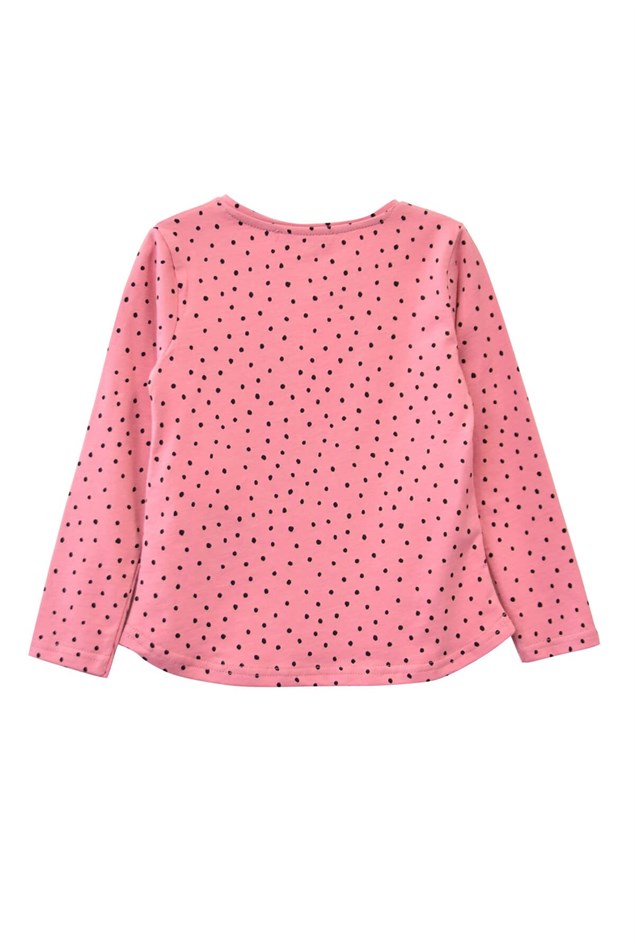 GülKurusu Renkli Kız Çocuk Tişört-BK 218543 |Silversunkids