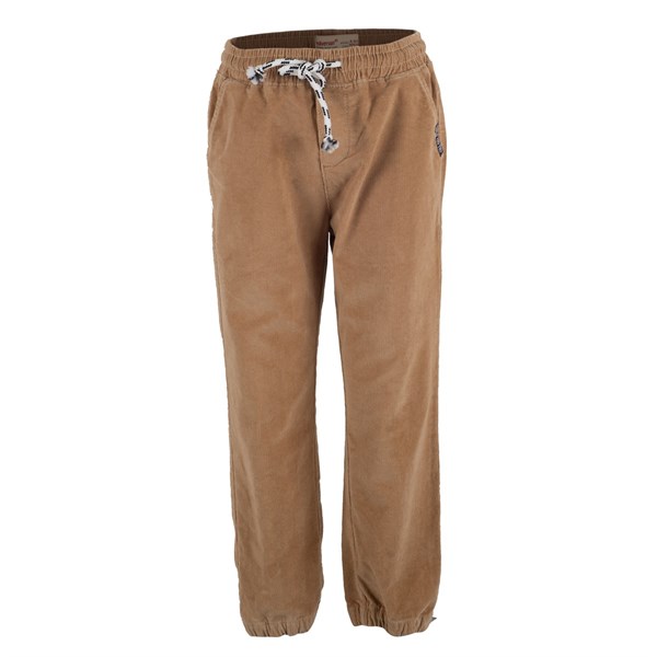 Kahverengi Renkli Bel Ve Paçalar Lastikli İp Büzmeli Erkek Çocuk Pantolon|PC 214759