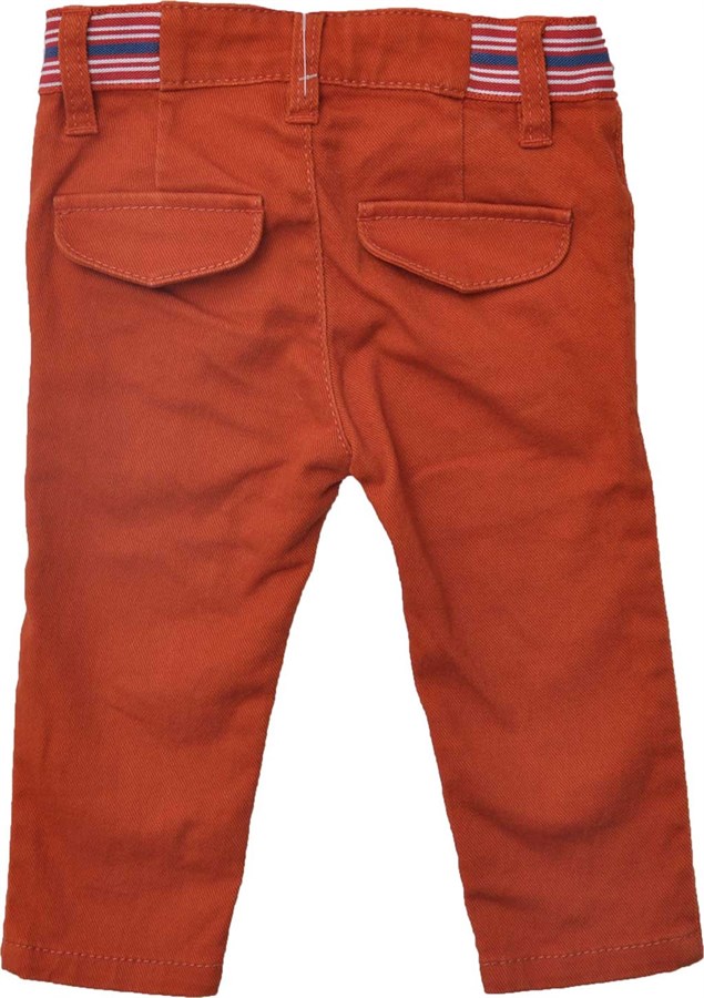 Kiremit Renkli Bebek Erkek Dokuma Pantolon - PC 73160