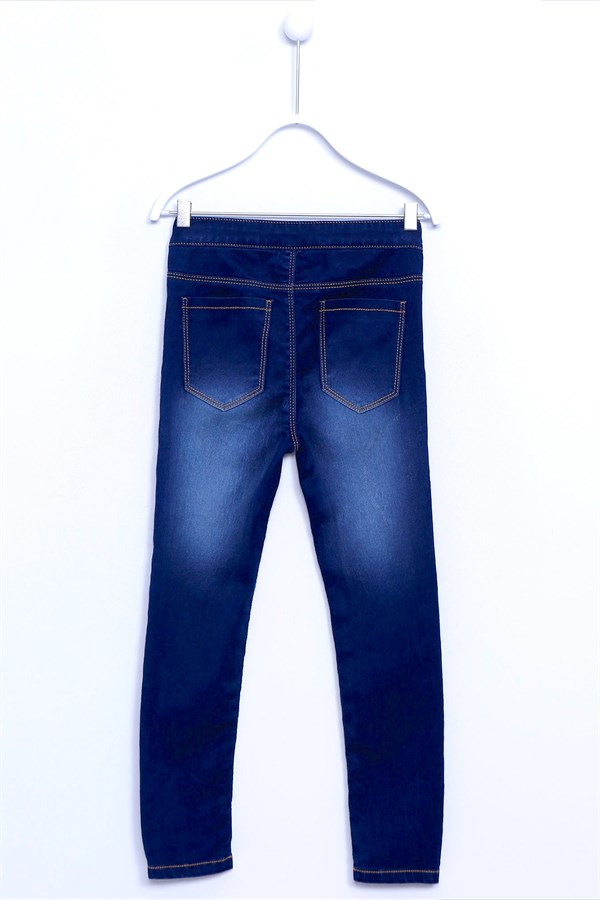 Mavi Yıkamalı Cepli Kot Pantolon|PC 310119