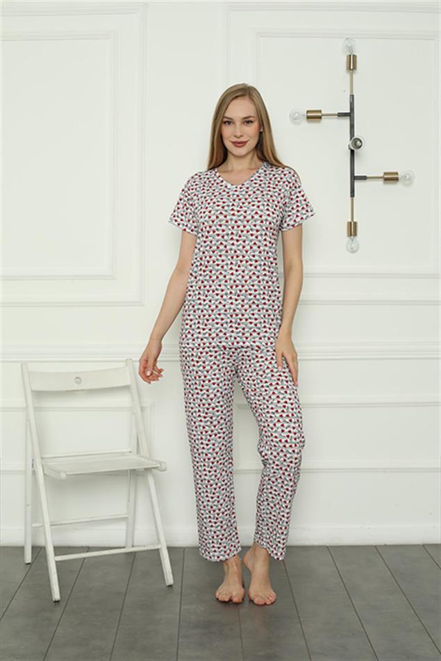 Moda Çizgi Anne Kız Aile Penye Pijama Takım Ayrı Ayrı Satılır. Fiyatları Farklıdır 50119