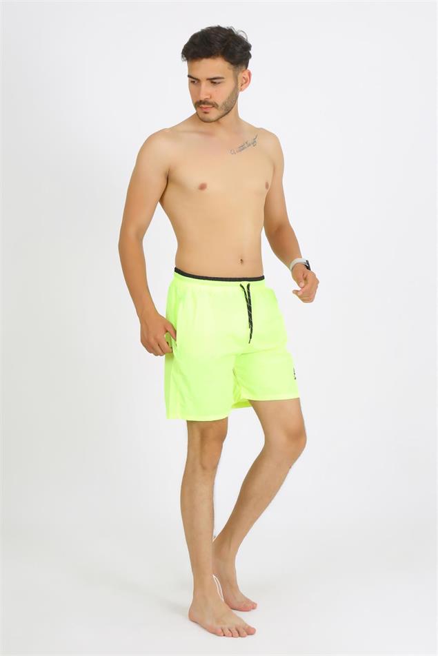 Moda Çizgi Erkek Yeşil Deniz Şortu 27485