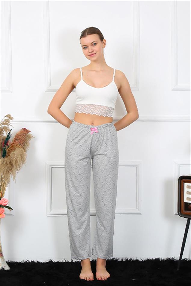 Moda Çizgi Kadın Pamuklu Alt Pijama 27457
