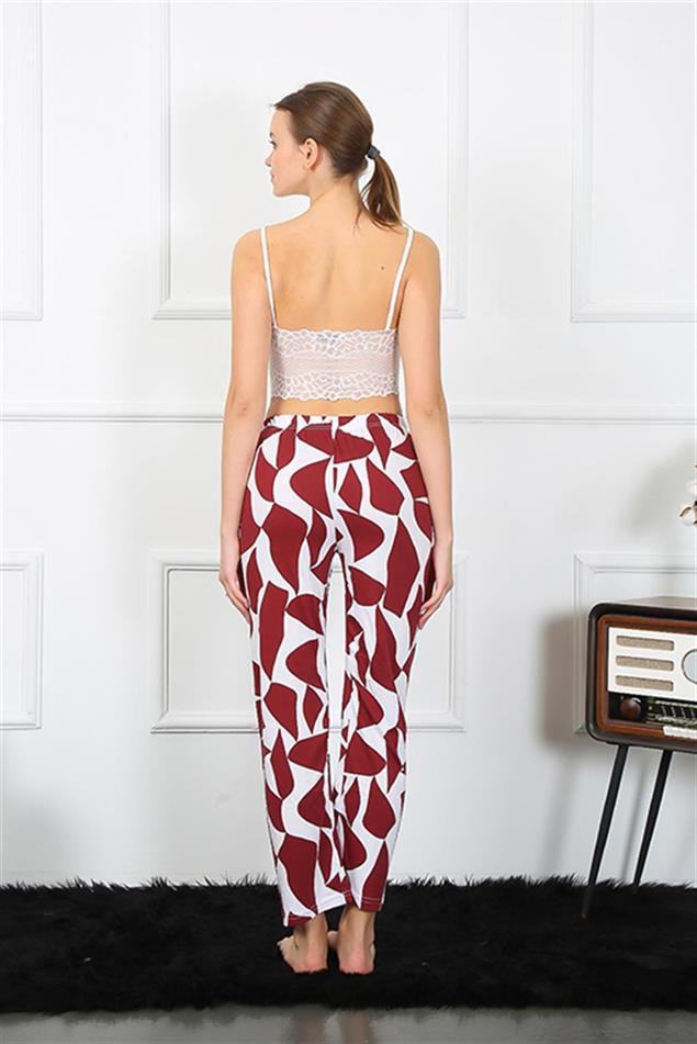 Moda Çizgi Kadın Pamuklu Alt Pijama 27461