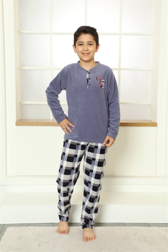Moda Çizgi WelSoft Polar Çocuk Pijama Takımı 20251